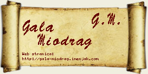 Gala Miodrag vizit kartica